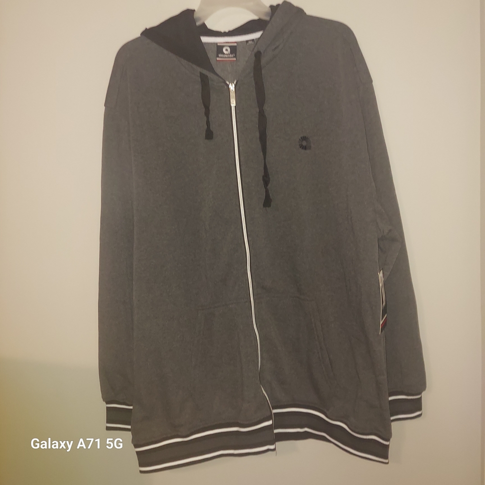 Akademiks Charcoal Zip-Up Sweater